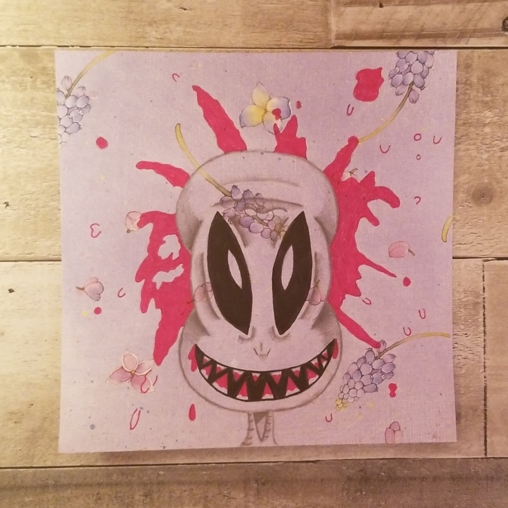 Handmade alien drawing
